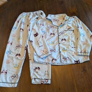 Cat themed pajamas size XS